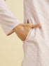 Manyavar Lilac Luminescence Kurta Pajama