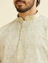 Manyavar Soft Green Chikankari Inspired Floral Buta Print Kurta Set
