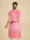 Manyavar Vibrant Pink Kurta Pajama