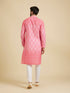 Manyavar Vibrant Pink Kurta Pajama