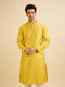 Manyavar Sunshine Yellow Kurta Set with Patra Work