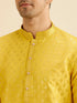 Manyavar Sunshine Yellow Kurta Set with Patra Work
