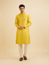 Manyavar Sunshine Yellow Kurta Set with Patra Work