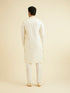 Manyavar Warm White Kurta Set with Patra Work