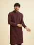 Manyavar Regal Black Kurta Pajama Set