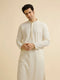 Manyavar Ivory Cream Chikankari Embroidered Kurta Set