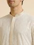 Manyavar Ivory Cream Chikankari Embroidered Kurta Set