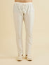 Manyavar Cream White Sequinned Kurta Set