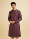 Manyavar Royal Purple Sequinned Kurta Set