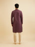 Manyavar Royal Purple Sequinned Kurta Set