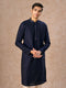 Manyavar Mystic Dark Blue Kurta Pajama Set