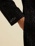 Manyavar Midnight Black Jaal Patterned Sequinned Sherwani Set