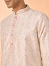 Manyavar Elegant Cream Kurta Pajama