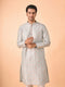Manyavar Light Blue Splendor Kurta Pajama
