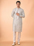 Manyavar Light Blue Splendor Kurta Pajama