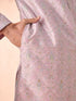Manyavar Ethereal Lilac Kurta Pajama