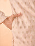 Manyavar Festive Peach Viscose Kurta Pajama