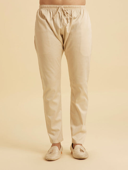 Manyavar Lilac Elegance Kurta Pajama
