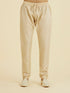 Manyavar Regal Beige Ensemble Kurta Pajama
