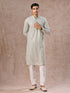 Manyavar Glistening Aqua Green Kurta Pajama