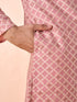 Manyavar Graceful Dusty Pink Kurta Pajama