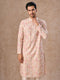 Manyavar Peachy Elegance Kurta Pajama