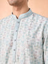 Manyavar Regal Aqua Green Kurta Pajama