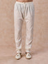 Manyavar Cream Elegance Chanderi Kurta Churidar