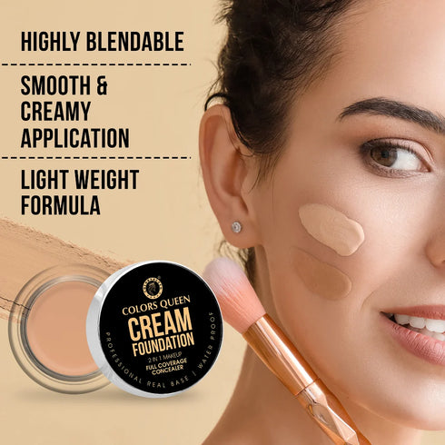 Colors Queen 2 in 1 Foundation & Concealer | 12 Gram