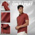 XYXX Combed Cotton Polo T-shirt - Brick Red