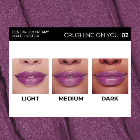 Soku Cosmetic Censored !! Creamy Matte Lipstick - Crushing On You