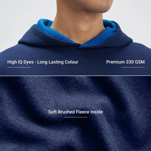 XYXX Crew Oversized Hoodie - Blue Nights