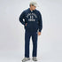 XYXX Oversized Zipper Hoodie and Trackpants Co-ord Set Blue Nights