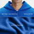 XYXX Crew Oversized Zipper Hoodie - Campus Blue