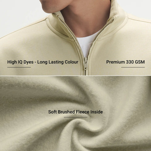 XYXX Crew Oversized Half-Zip Sweatshirt -Minted Grey