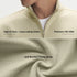 XYXX Crew Oversized Half-Zip Sweatshirt -Minted Grey