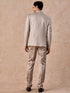 Manyavar Natural Elegance Beige Jodhpuri Suit