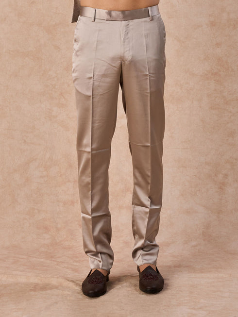 Manyavar Natural Elegance Beige Jodhpuri Suit