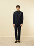 Manyavar Dark Sapphire Blue Classic Jodhpuri Suit