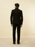 Manyavar Rich Black Classic Jodhpuri Suit