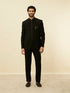 Manyavar Rich Black Classic Jodhpuri Suit