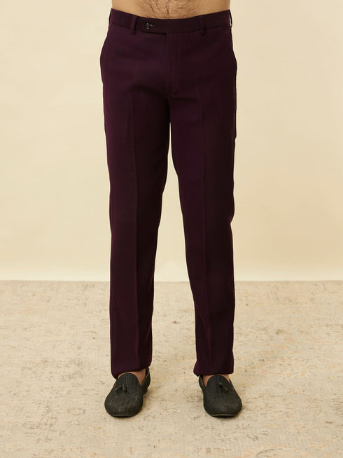 Manyavar Royal Purple Classic Jodhpuri Suit