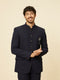 Manyavar Classic Dark Blue Jodhpuri Suit