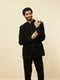 Manyavar Charcoal Black Classic Jodhpuri Suit