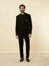 Manyavar Charcoal Black Classic Jodhpuri Suit
