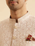 Manyavar Peach Elegance Jodhpuri Suit