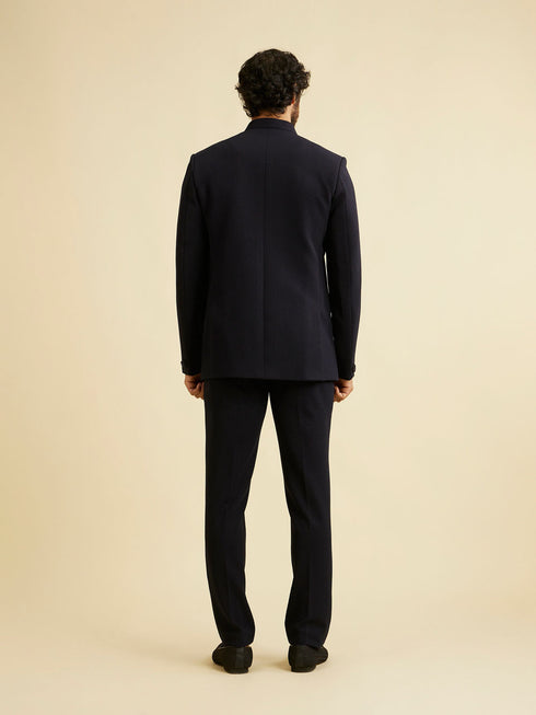 Manyavar Elegant Blue Suit Set