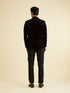 Manyavar Wine Rhinestone Embellished Jodhpuri Suit