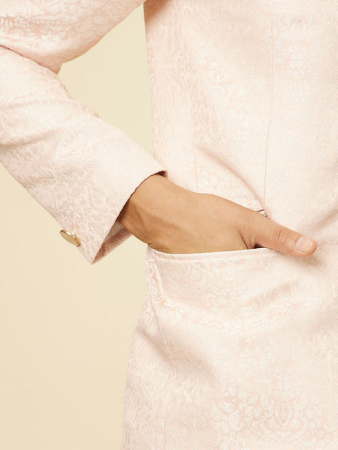 Manyavar Soft Pink Jodhpuri Suit