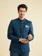 Manyavar Teal Blue Jodhpuri Suit with Imperial Patterns